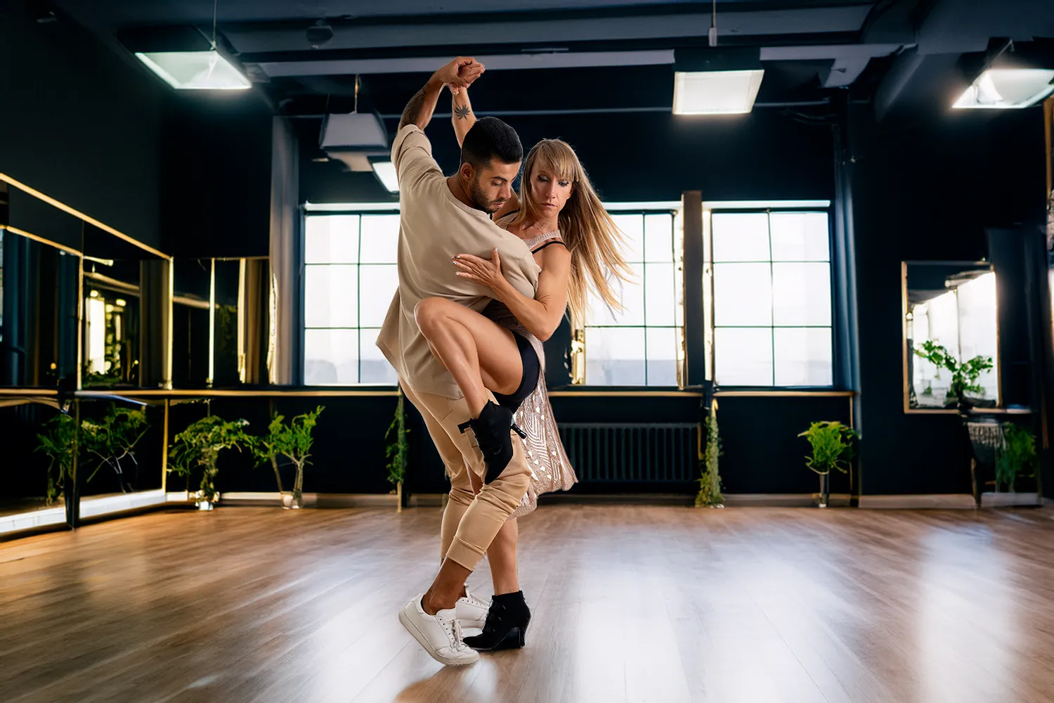 Salsa and Bachata dancers at a Cape Town social
